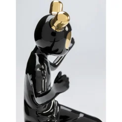 Figurine Décorative Skating Astronaut Noir
