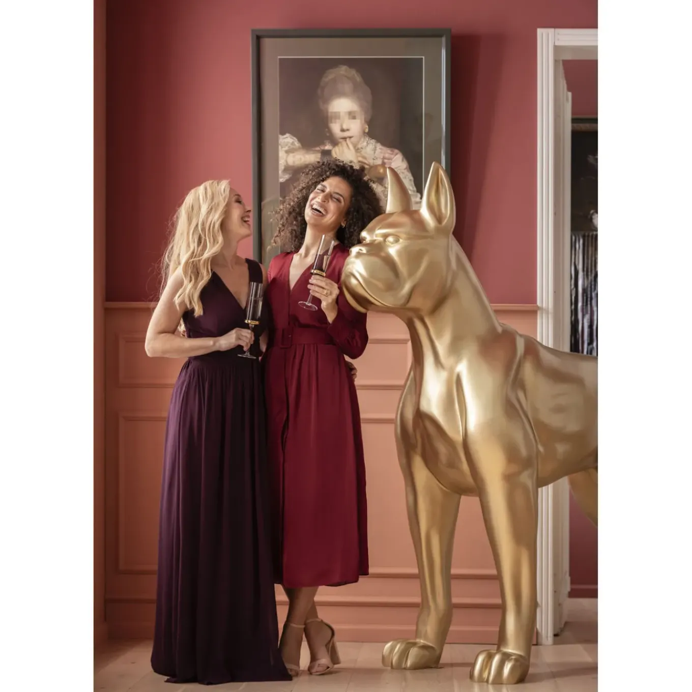 Figurine Décorative Toto Xl Gold 180 Cm