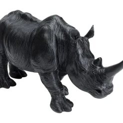 Figurine Décorative Walking Rhino Noir 56Cm
