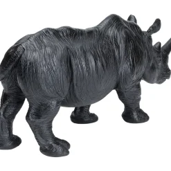 Figurine Décorative Walking Rhino Noir 56Cm