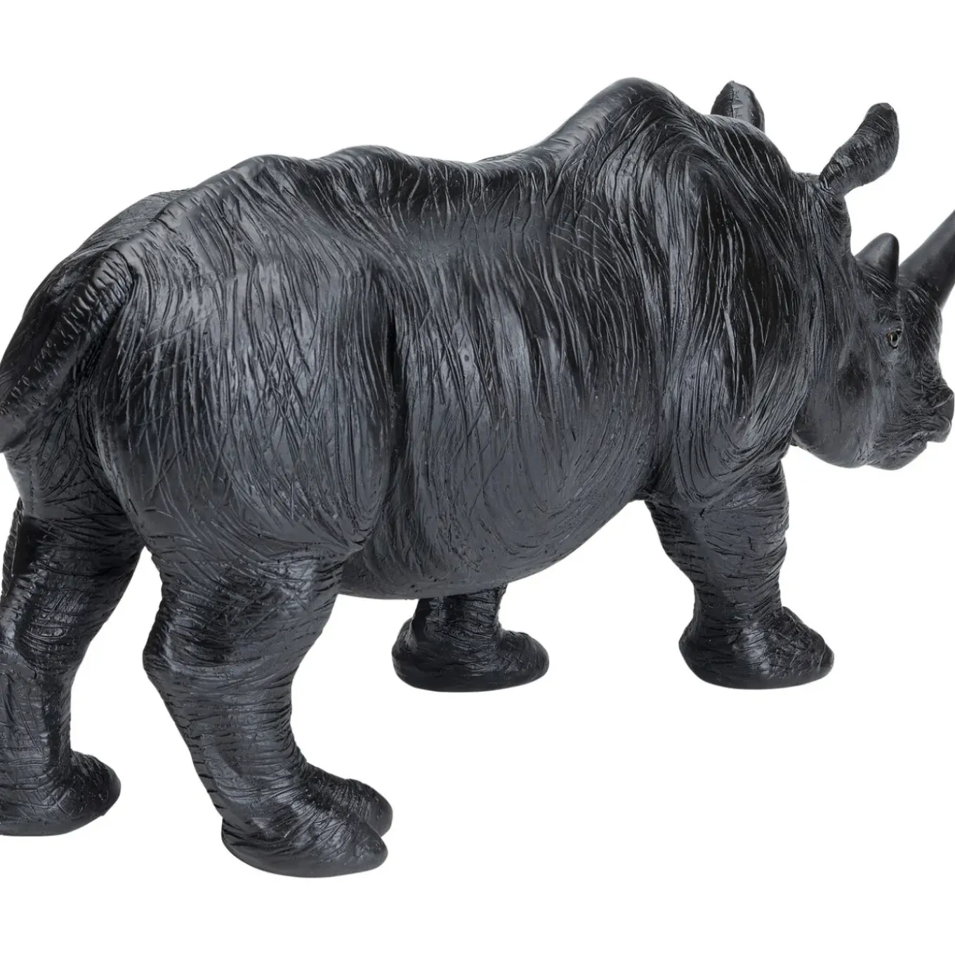 Figurine Décorative Walking Rhino Noir 56Cm