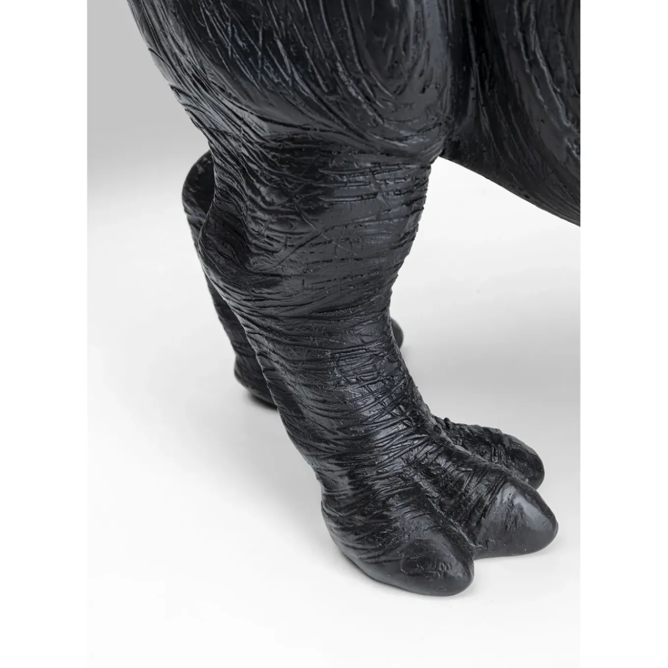 Figurine Décorative Walking Rhino Noir 56Cm