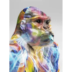 Figurine Décorative Watching Gorilla Colorful 45Cm