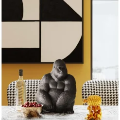 Figurine Décorativemonkey Gorilla Side Medium Noir