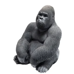Figurine Décorativemonkey Gorilla Side Medium Noir