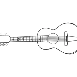 Garderobe Murale Guitar 81Cm