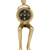 Horloge A Poser Sitting Man Dore 8X27Cm