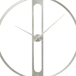 Horloge Murale Clip Argente O60Cm