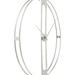 Horloge Murale Clip Argente O60Cm