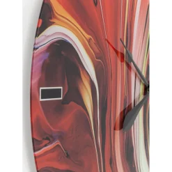 Horloge Murale En Verre Chaos Fire O80Cm