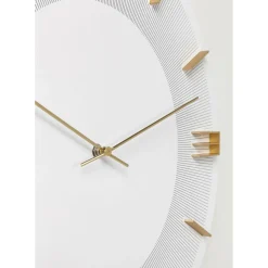 Horloge Murale Leonardo Blanc/Dore O49Cm