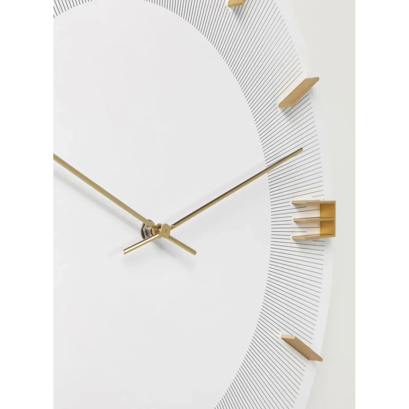 Horloge Murale Leonardo Blanc/Dore O49Cm