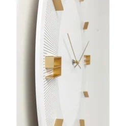 Horloge Murale Leonardo Blanc/Dore O49Cm