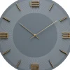 Horloge Murale Leonardo Gris/Dore O49Cm