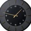 Horloge Murale Lio Noir O60Cm