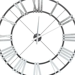 Horloge Murale Nevio Argente O95Cm