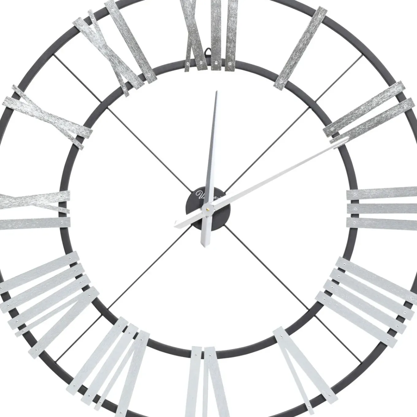 Horloge Murale Nevio Argente O95Cm