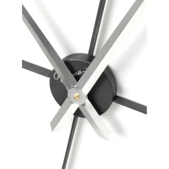 Horloge Murale Nevio Argente O95Cm