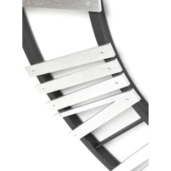 Horloge Murale Nevio Argente O95Cm