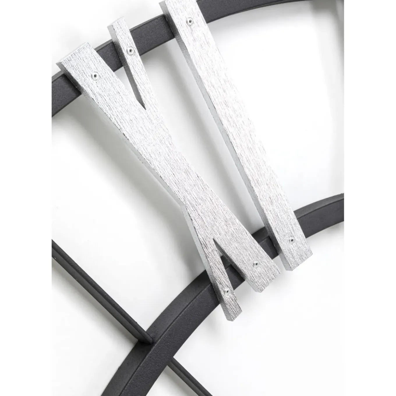 Horloge Murale Nevio Argente O95Cm