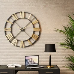 Horloge Murale Nevio Laiton O95Cm
