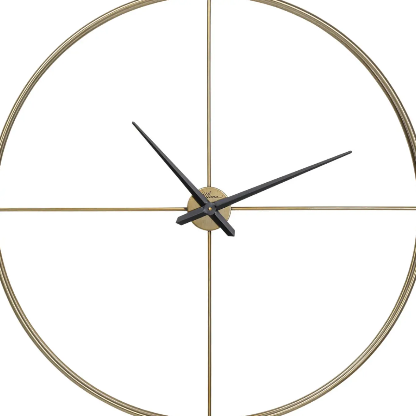 Horloge Murale Simple Pure Laiton O95Cm