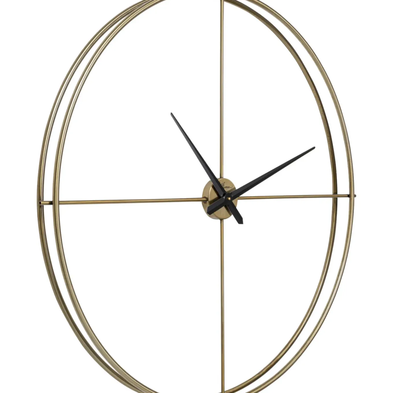 Horloge Murale Simple Pure Laiton O95Cm