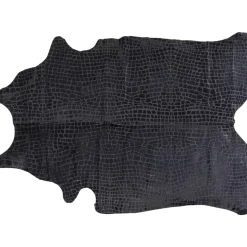 K&F Tapis Croco Noir 168X224Cm