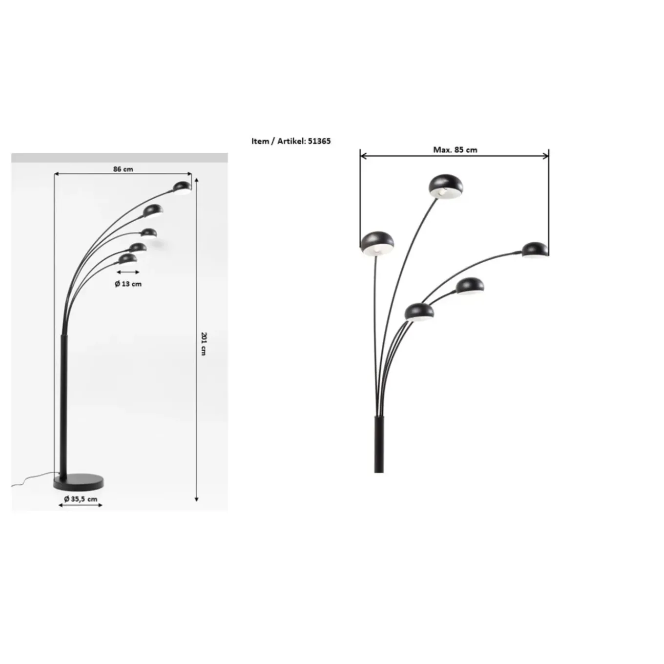 Lampadaire Five Fingers Eco.
