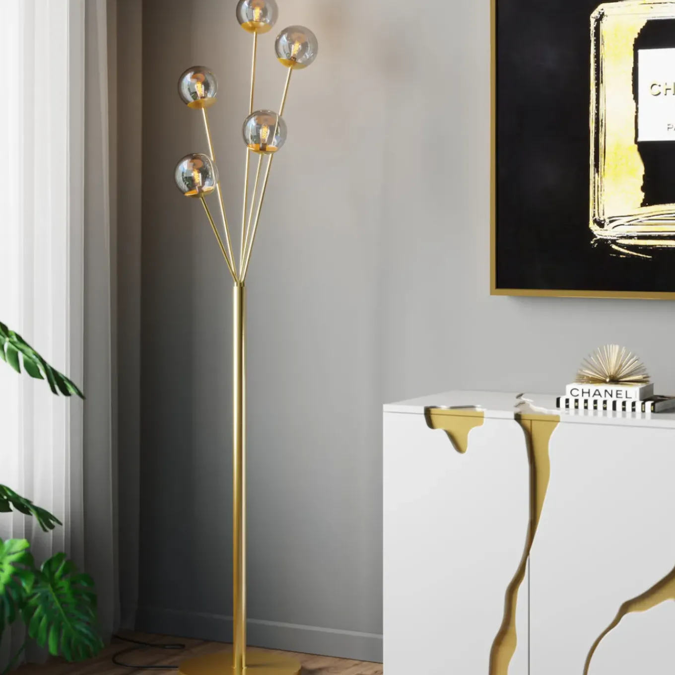 Lampadaire Talea Dore 156Cm