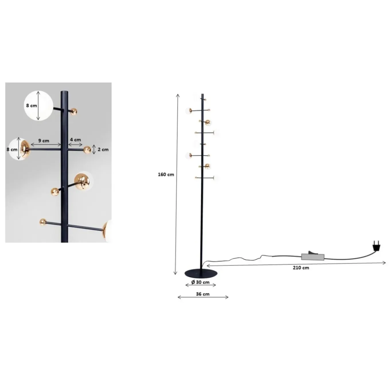Lampadaire Trapez