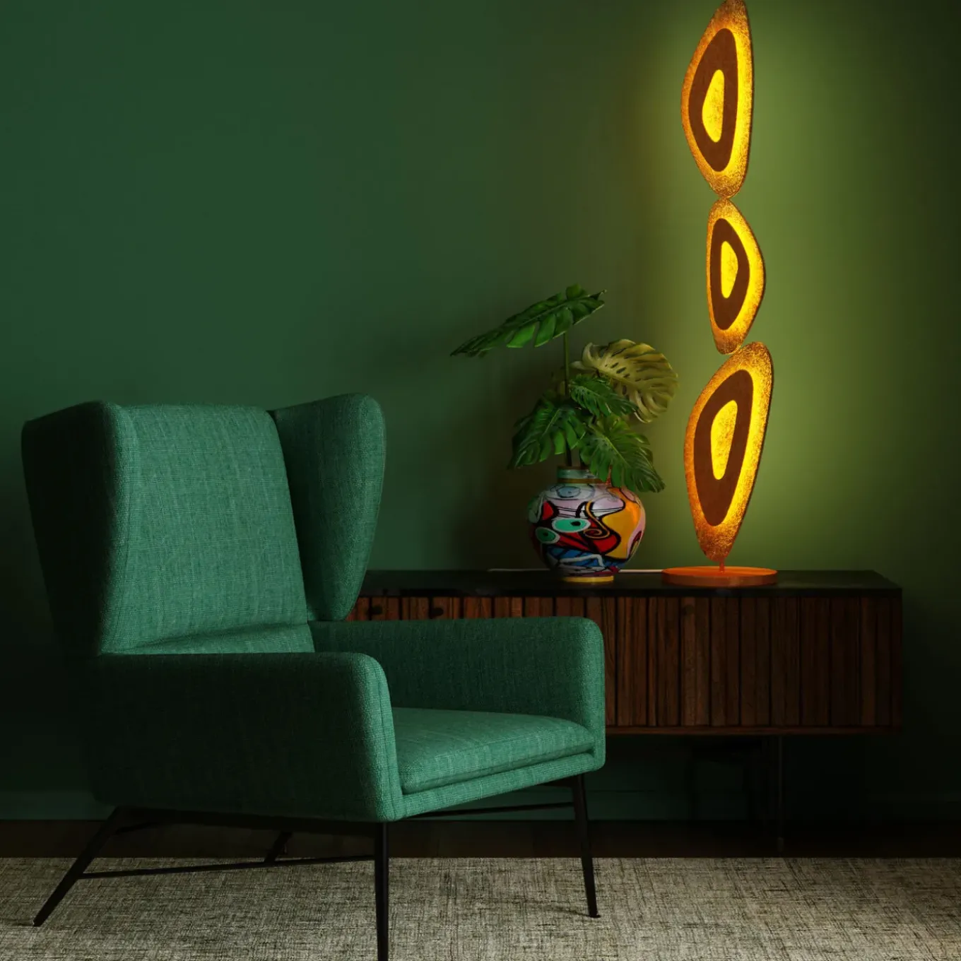 Lampadaire Triangolo Led 126