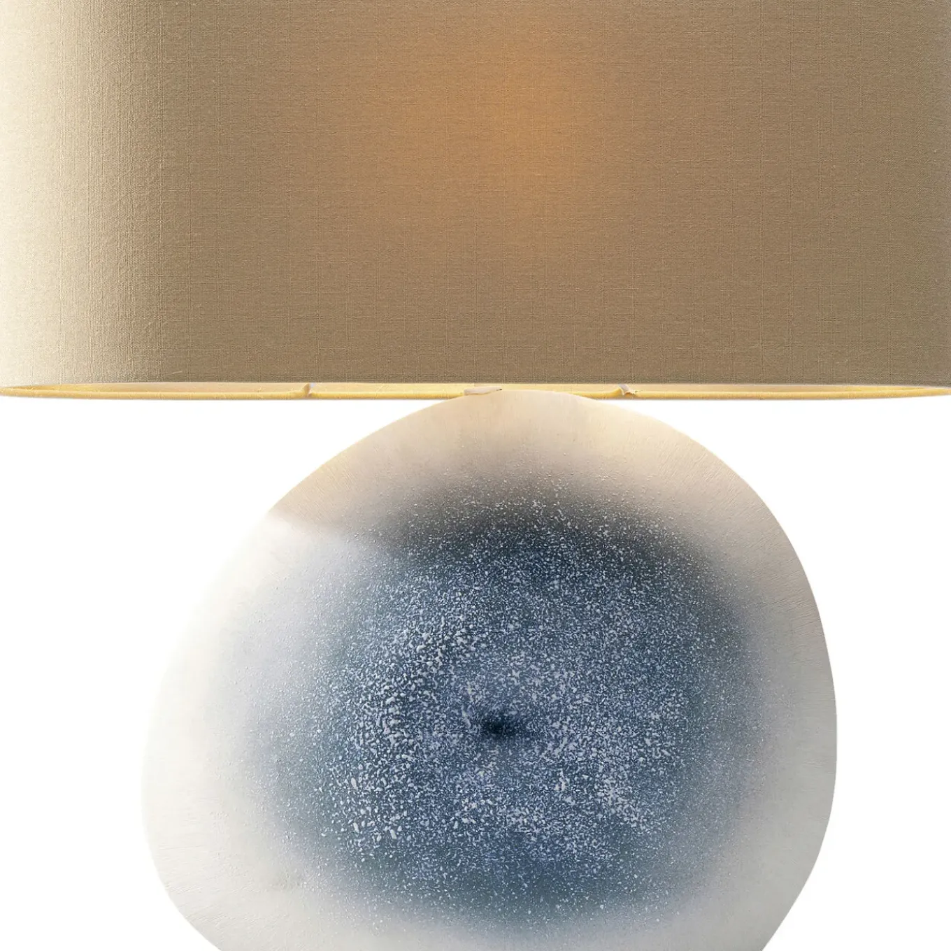 Lampe A Poser Agate Bleu 57Cm