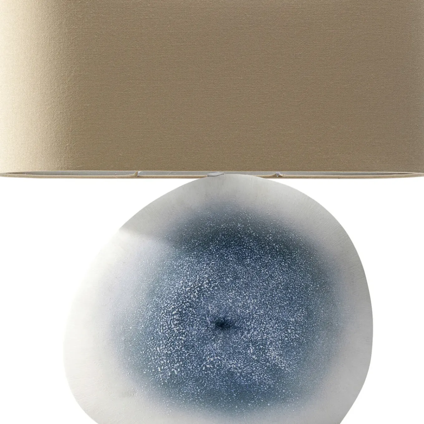 Lampe A Poser Agate Bleu 57Cm