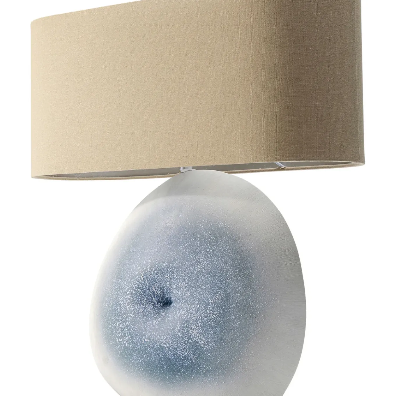 Lampe A Poser Agate Bleu 57Cm