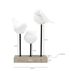 Lampe A Poser Animal Birds Led 52Cm