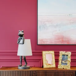 Lampe A Poser Animal Frog Gris