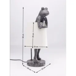 Lampe A Poser Animal Frog Gris