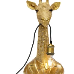 Lampe A Poser Animal Giraffe Dore 50Cm