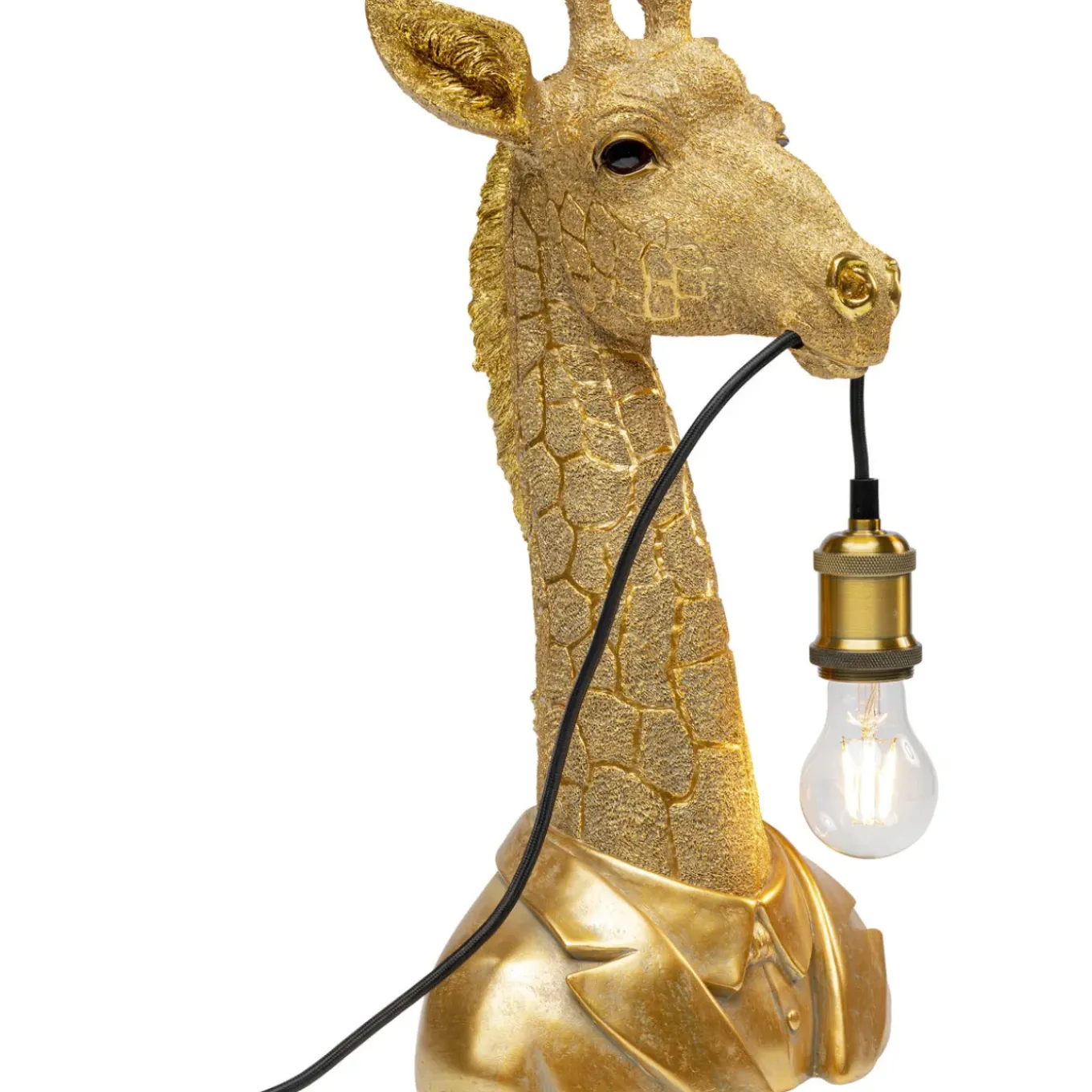 Lampe A Poser Animal Giraffe Dore 50Cm