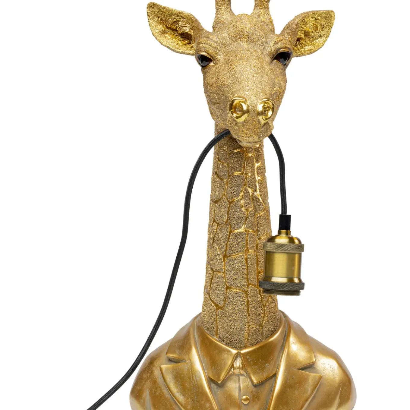 Lampe A Poser Animal Giraffe Dore 50Cm