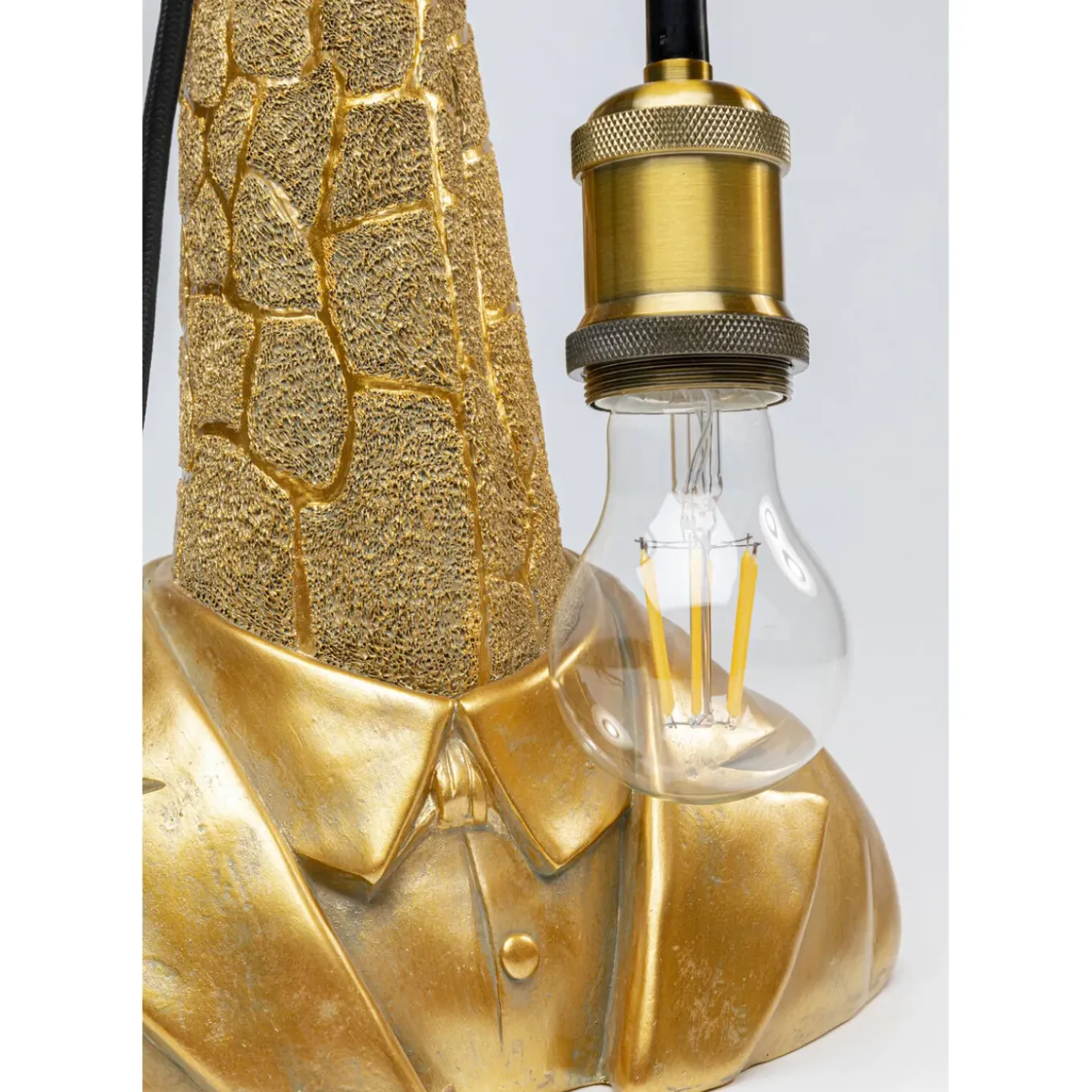 Lampe A Poser Animal Giraffe Dore 50Cm