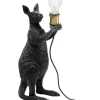 Lampe A Poser Animal Kangaroo Noir Mat 46Cm