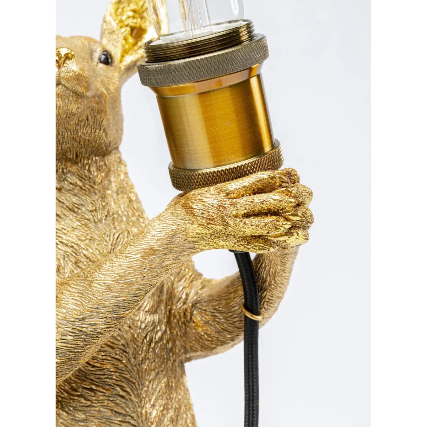Lampe A Poser Animal Kangaroo Dore 46Cm