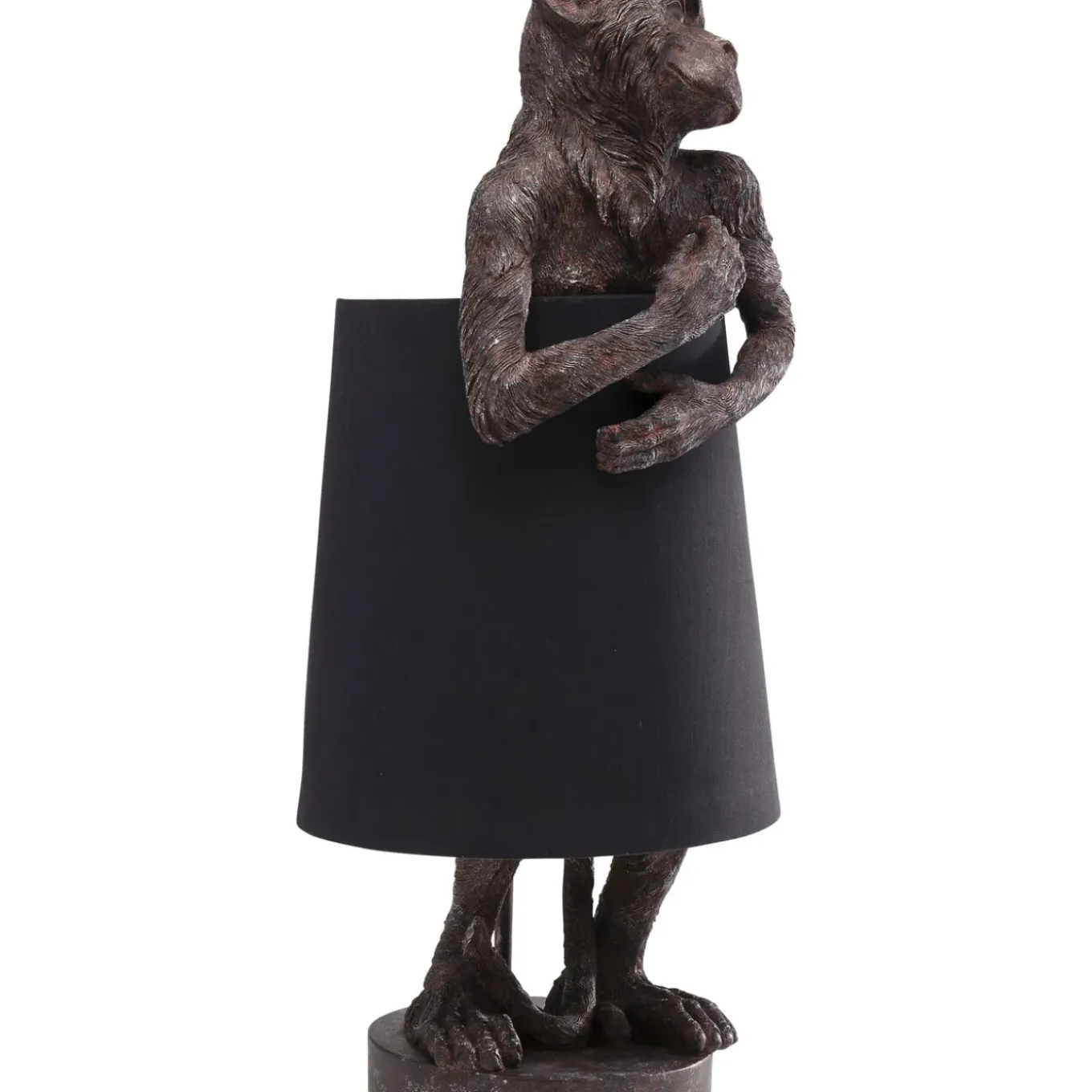 Lampe A Poser Animal Monkey Marron