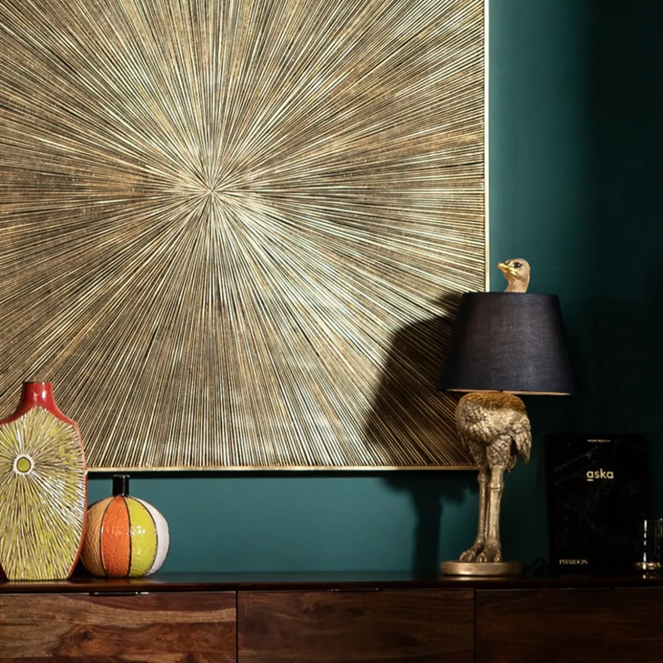Lampe A Poser Animal Ostrich 67Cm