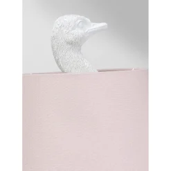 Lampe A Poser Animal Ostrich Blanc 66Cm
