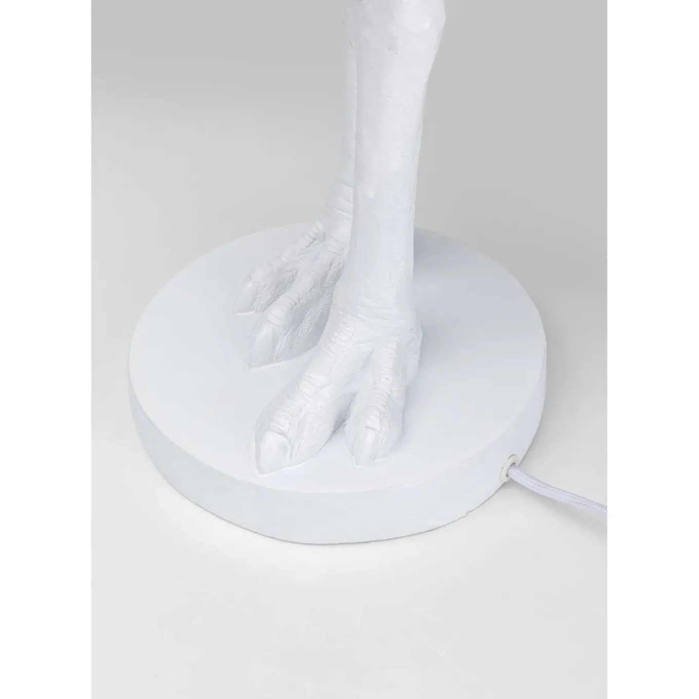 Lampe A Poser Animal Ostrich Blanc 66Cm
