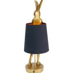 Lampe A Poser Animal Rabbit Dore/Noir 68Cm