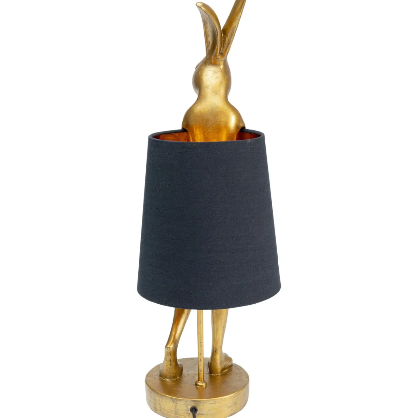 Lampe A Poser Animal Rabbit Dore/Noir 68Cm